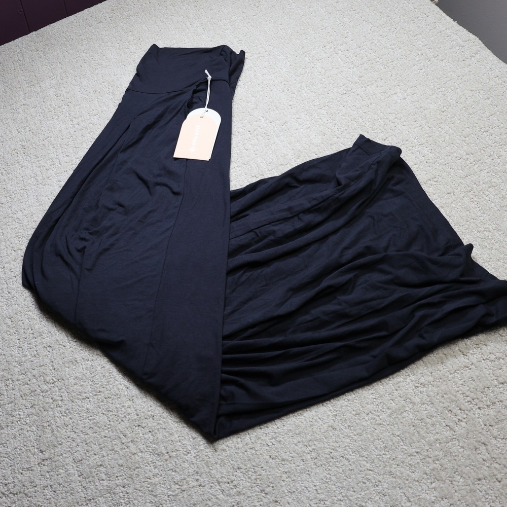 Blogilates Homebody Foldover Wide Leg Pant Black XL NWT 214201760
